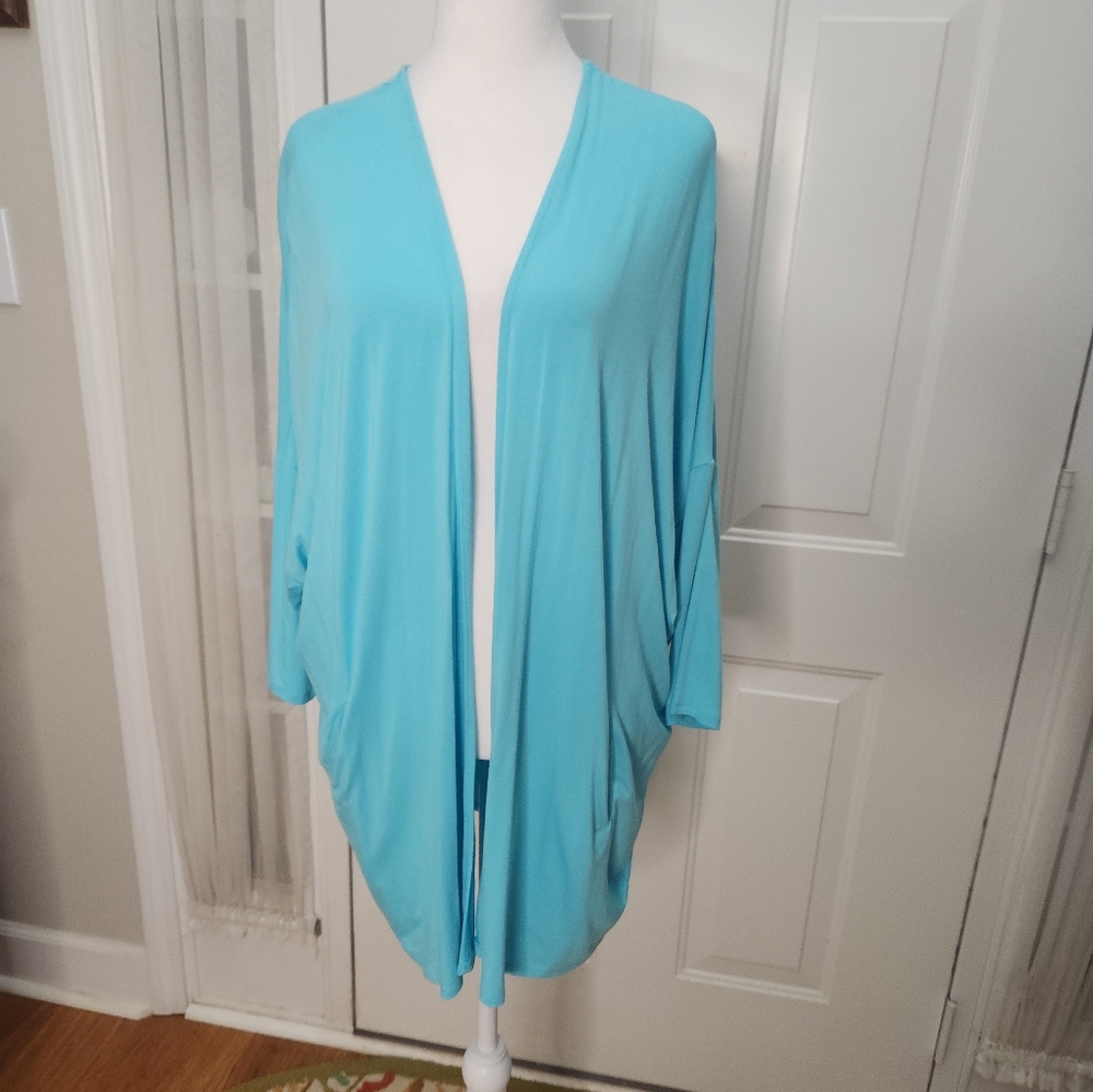 Lane Bryant Aqua Open Cardigan Plus‎ Size 18/20